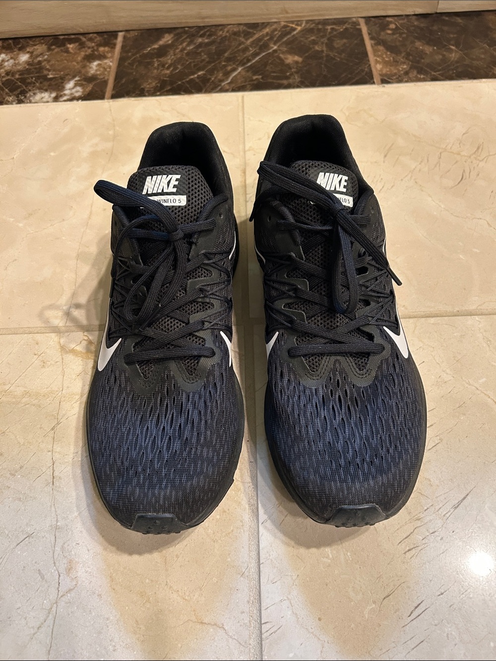Nike Black and White Men's Running Sneakers